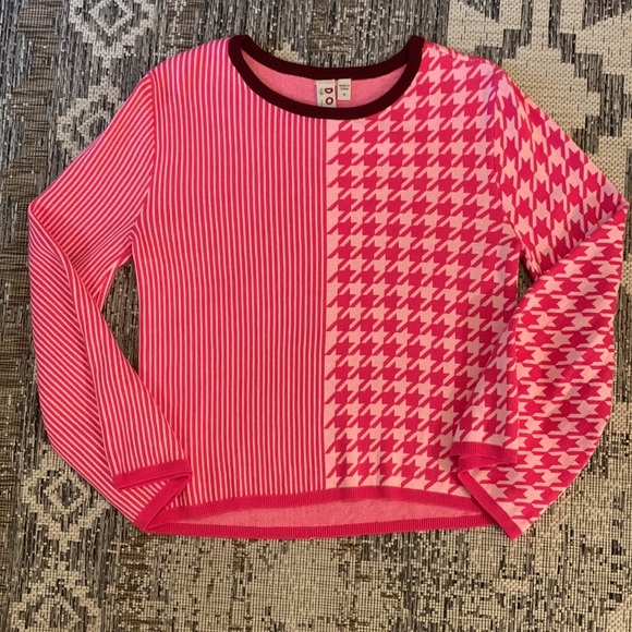 Anthropologie Pink Patterned Sweater - Picture 5 of 5